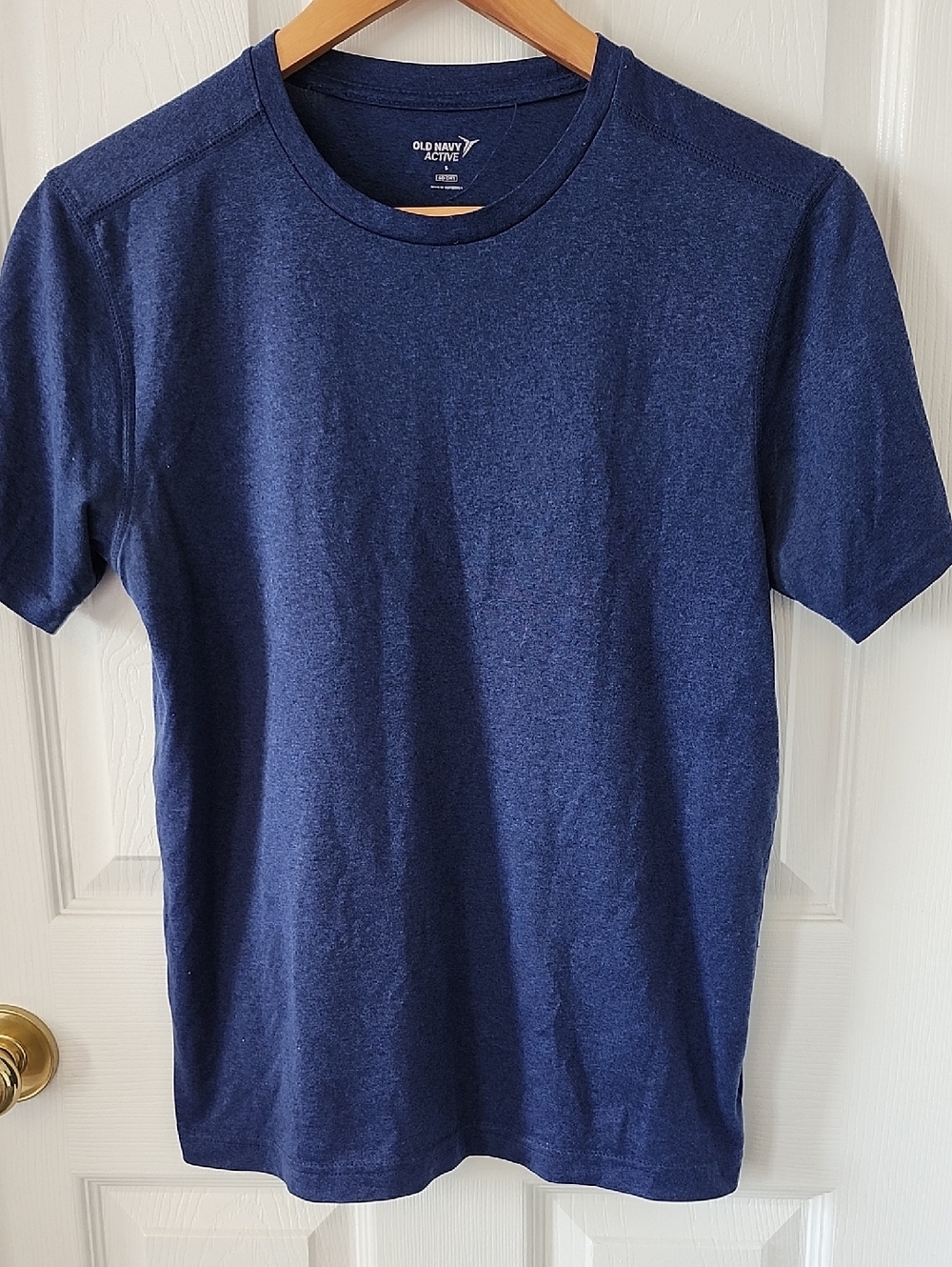 Old Navy Men's Heather Navy Short Sleeve Tee